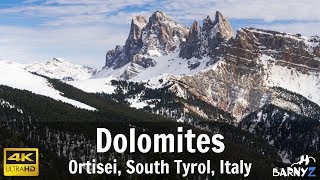 Ortisei St Ulrich Urtijëi Dolomites Alps 4K [upl. by Leasim]