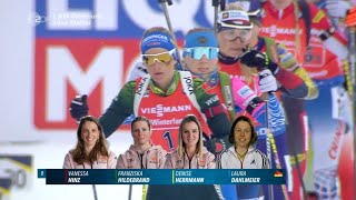 Biathlon WM  quot Staffel Damen quot  Östersund 2019  Relay Women [upl. by Aniger]