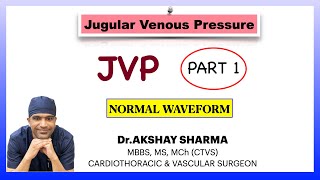 JUGULAR VENOUS PRESSURE JVP PART 1 THE NORMAL WAVEFORM for NEETPG USMLE [upl. by Desai585]