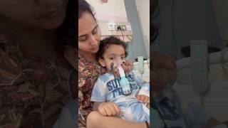 Munnu ki Broncho pneumonia  watch full video  minivlog 1minutevideo [upl. by Grannia]