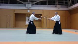 植芝 盛平 直弟子 合気道三浦 澤 隆冶稲垣 隆冶7段師範演武aikido [upl. by Georgette]