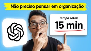 Organize Suas Notas 5x MAIS RÁPIDO Com CHATGPT [upl. by Anauqaj]