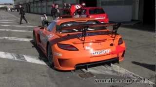 MercedesBenz SLS AMG GT3 and Porsche 997 GT3 Cup at CP Zandvoort [upl. by Agni]