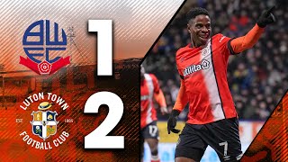 Bolton 12 Luton  Into the 4th round 🫡  FA Cup Highlights [upl. by Piegari]