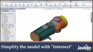 Simplify SOLIDWORKS Models with the Intersect Tool [upl. by Shields]