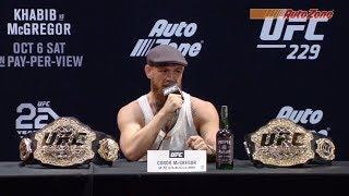 UFC 229 Prefight Press Conference Khabib vs McGregor [upl. by Ardnossac]