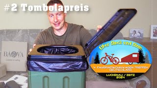 BAVA CampingtoiletteMülleimerSitzgelegenheit das 5 in 1 Produkt für den Fahrrad Wohnwagen [upl. by Enyale859]