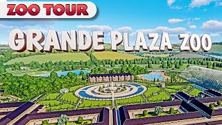 GRANDE PLAZA ZOO  Ferme Volière Restaurant  ZOO TOUR ÉPISODE 15  PLANET ZOO [upl. by Siulesoj]