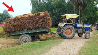 Swaraj 744 Fe Tractor Over Loading  Tractor Stuck in Mud 😯 [upl. by Erme405]