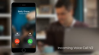 Voice Call amp Video Call Animation  After Effects Template [upl. by Flossy]