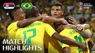 Serbia v Brazil  2018 FIFA World Cup  Match Highlights [upl. by Olenolin]