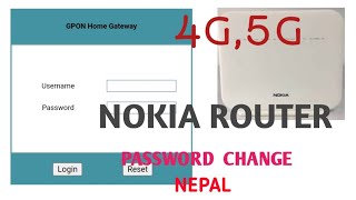 how to change Nokia router password4g5g  Nokia WiFi [upl. by Alyak]