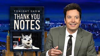 Thank You Notes UConns Mascot Pigeons  The Tonight Show Starring Jimmy Fallon [upl. by Chenee]