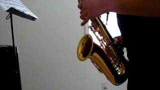 Saxophone F major study andante Fedorow [upl. by Wenger]