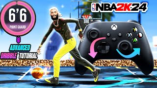 the 1 Advanced Dribble Tutorial for TALL PGs  Best Sigs for 66  69 Pg😈  NBA 2K24 [upl. by Llen]