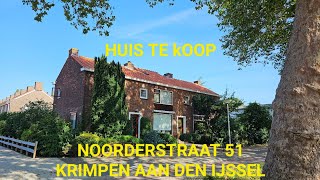 Huis te koop Noorderstraat 51 Krimpen aan den IJssel  Funda [upl. by Romelda587]