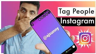 How to tag people on Instagram story [upl. by Hgielra]