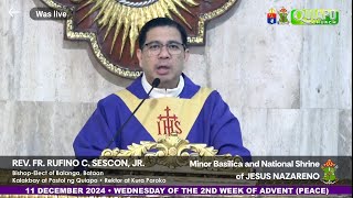 QUIAPO CHURCH LIVE TV MASS TODAY 700 AM DECEMBER 11 2024 WEDNESDAY [upl. by Gnort236]