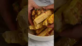 Air Fry Jerk Corn Ribs recipe cornribs [upl. by Hurley]