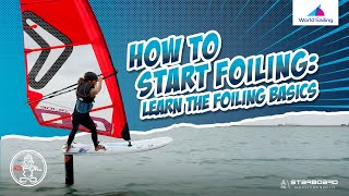 START WINDSURF FOILING  First Flights  Foiling Up And Down Wind  Foil Gybe [upl. by Stephan]