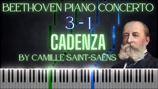 Camille SaintSaëns Cadenza For Beethovens Piano Concerto No 3 Op 37 Movement 1 [upl. by Blasien]