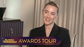 Saoirse Ronan Talks ‘Blitz’ and Awards Season Fun with Timothée Chalamet [upl. by Thoer]