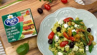 طريقة عمل باستا القريدس بجبنة بوك البيضاء قليلة الدسم  Shrimp Pasta with Low Fat Puck White Cheese [upl. by Aldrich]