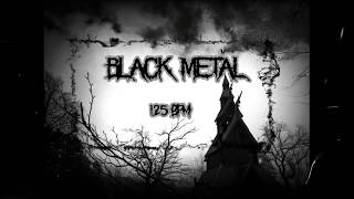 Black Metal Drum Track 125 BPM [upl. by Nevin]