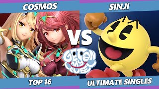 GOML 2022 Top 16  Cosmos Pyra Mythra Vs Sinji PacMan SSBU Ultimate Tournament [upl. by Ciredec122]