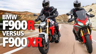 BMW F900XR vs BMW F900R honest review  Yamaha beaters [upl. by Tammara]