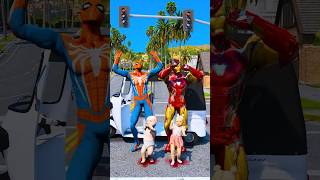 GTA V IRON MAN SAVING BABY HIS FAMILY shorts  GERINGG [upl. by Adur]