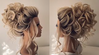 Beautiful updo hairstyle tutorial [upl. by Yrollam]