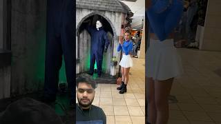 MICHAEL MYERS FAIL Merrick ampLibertyBarros spirithalloween halloween animatronics prank [upl. by Aizan]