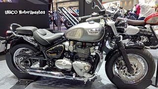 2022 TRIUMPH BONNEVILLE SPEEDMASTER  GOLD LINE EDITION  UNICO MotorUpdates [upl. by Hachmin291]