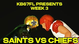 SAINTS VS CHIEFS KB67FL S2 WEEK 3  FULL ELECTRIC FOOTBALL GAME [upl. by Acsirp]