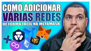 Chainlist  Como Adicionar Redes Na Metamask poucos cliques BSC Polygon Matic BNB Cronos Zcore AVAX [upl. by Pamelina]