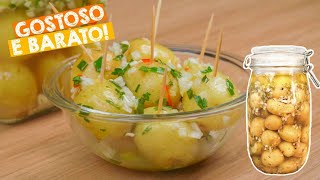 COMO FAZER BATATA EM CONSERVA O CLÁSSICO APERITIVO PARA FESTAS [upl. by Rosco]