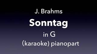 Sontag J Brahms in G Piano accompanimentkaraoke [upl. by Harli]