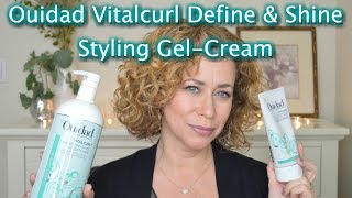 Ouidad Vitalcurl Define amp Shine Styling GelCream REVIEW [upl. by Macfarlane]