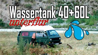 Wie montiert man Wassertank unterflur  VW Bus T3 [upl. by Ylicis278]