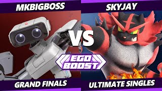 EGOBOOST GRAND FINALS  Skyjay Incineroar Vs MKBigBoss L ROB Smash Ultimate  SSBU [upl. by Tiraj]