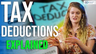 Tax Deductions Explained How Do They Work [upl. by Vano]