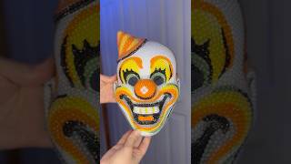 Bedazzling a Vintage Clown Mask For Halloween diy bedazzling halloweencrafts [upl. by Graves281]