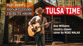 Tulsa Time Don Williams Cover country classic onscreen lyrics  Mike Malak [upl. by Ssor]