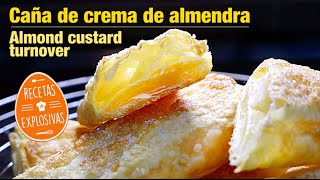 Travesseiros de Sintra  Caña rellena de crema de almendras  Recetas Explosivas [upl. by Bixby]