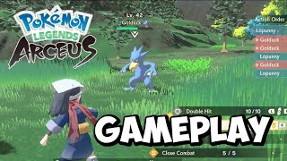 Pokemon Legends Arceus New Battle Gameplay [upl. by Paton]