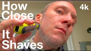 How Close Can Norelco OneBlade Shave Your Beard 4K [upl. by Benjamin233]