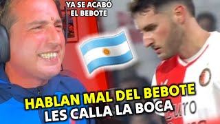 ESTO ES LO QUE LE FALTABA NARRADORES ARGENTINOS CAEN RENDIDOS ANTE BEBOTE GIMENEZ EN FEYENOORD VS [upl. by Atidnan]