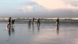 Razor Clamming at Pacific Beach State Park [upl. by Norword]