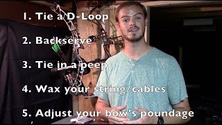 Five MUST KNOW Compound Bow Maintenance Skills [upl. by Truk]